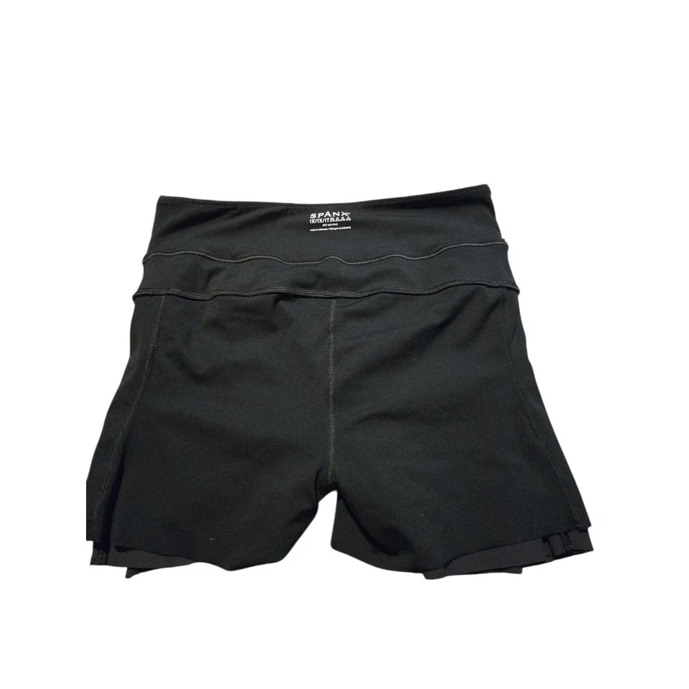 Spanx‎ Contour Rib Front Slit Skort 1X Black Skort EUC Black Athletic